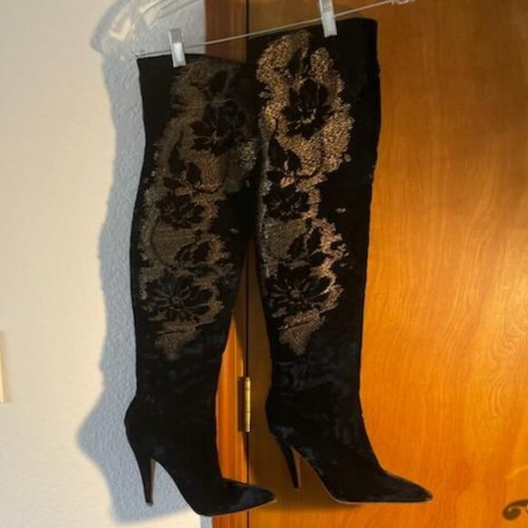 Roberto Cavalli Shoes - Authentic ARCHIVE Roberto Cavalli Fall 2005 Runway OTK Boots-SZ 10- UNWORN